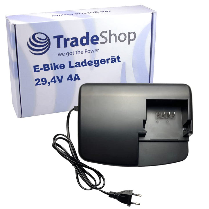Trade-Shop Netzteil Ladegerät Ladekabel 29,4V 4A kompatibel mit Panasonic 26V EBike Akku ersetzt NKJ