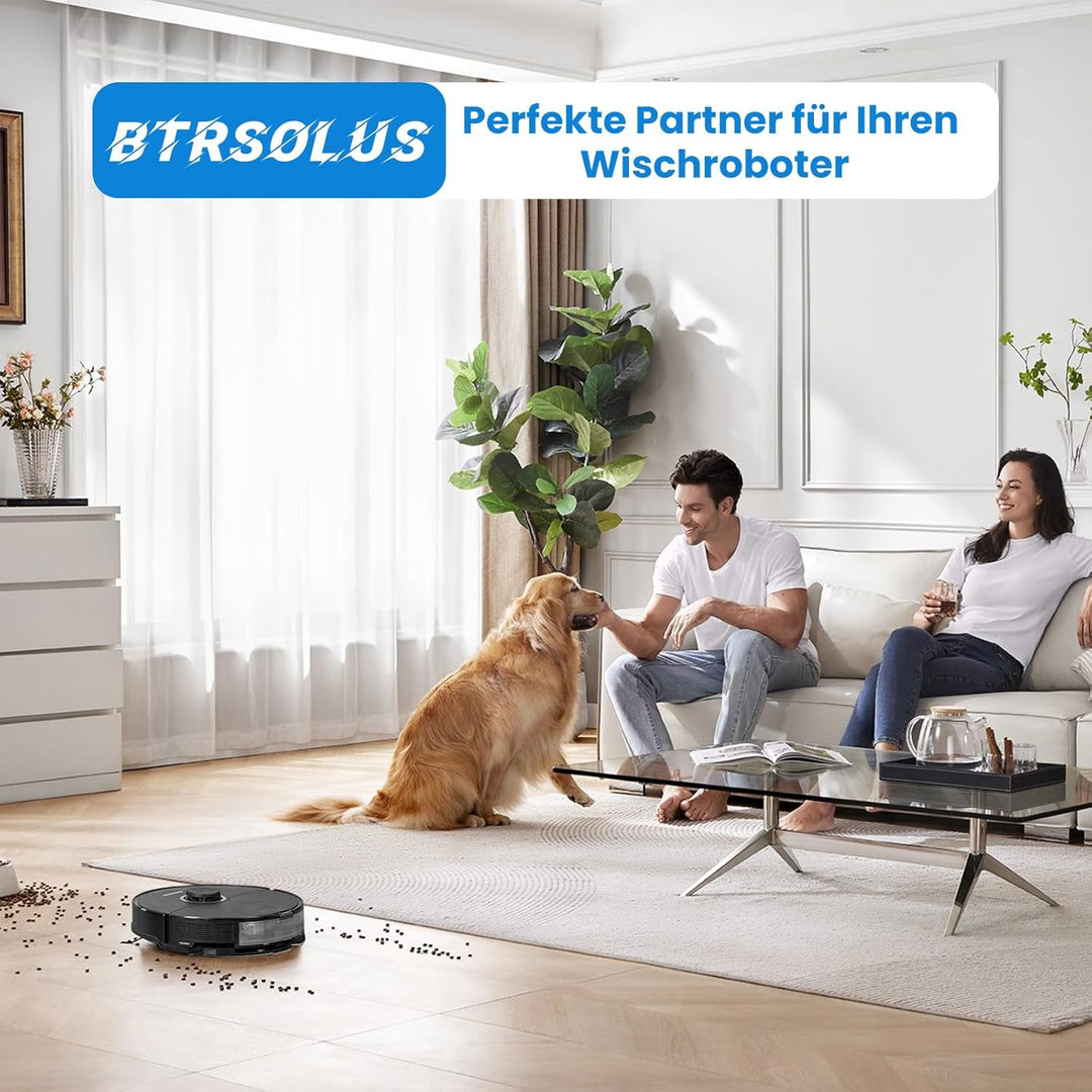 22 Stück Zubehör für Roborock S8 / S8+ Saugroboter | 4 Hauptbürste, 4 Filter, 6 Wischtücher, 6 Seite