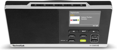 TechniSat Digitradio 215 SWR4 Edition - portables DAB Radio (DAB+, UKW, Farbdisplay, SWR4-Direktwahl