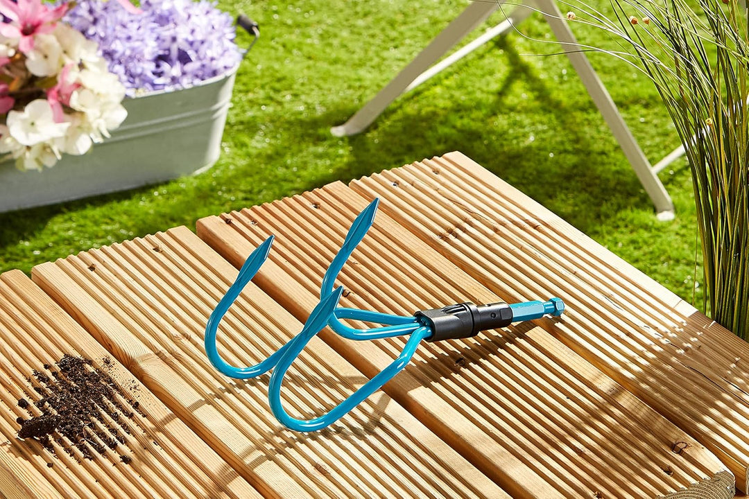 Gardena combisystem-Kultivator: Ideales Gartenzubehör zum Lockern und Lüften des Bodens, Arbeitsbrei