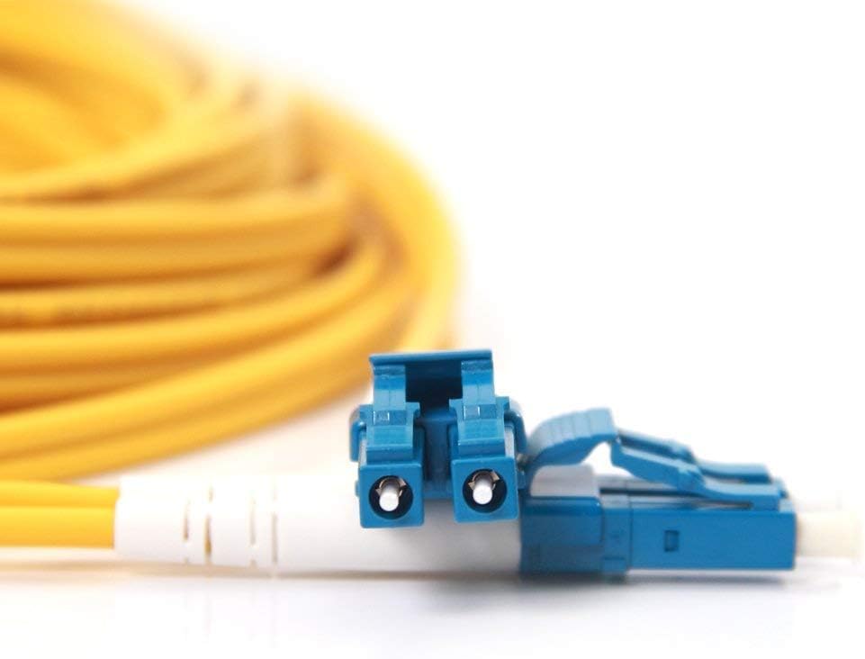 10Gtek LC zu LC OS2 Singlemode Duplex 50-Meter, LWL Glasfaser Patchkabel Fibre Optic Patch Cable 9/1