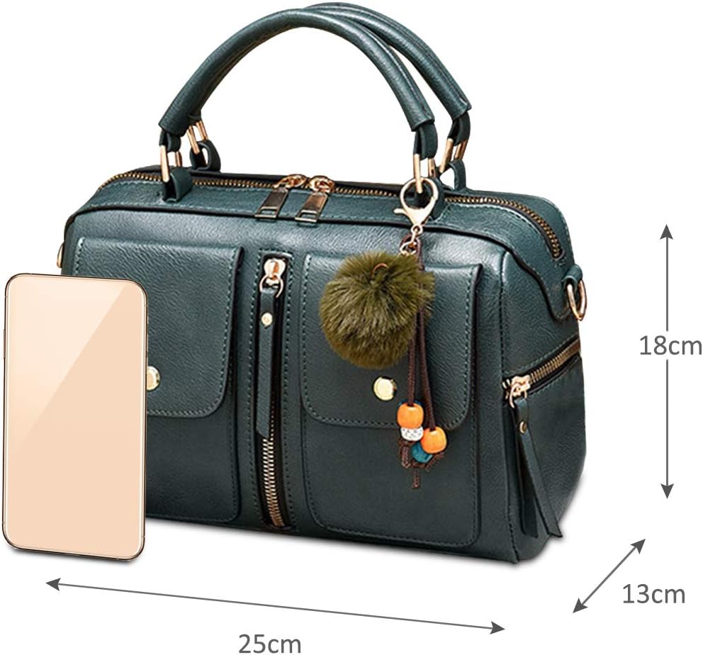 NICOLE & DORIS Damen Mode Handtaschen Modestil Kunstleder Tasche Reissverschluss Umhängetasche Damen