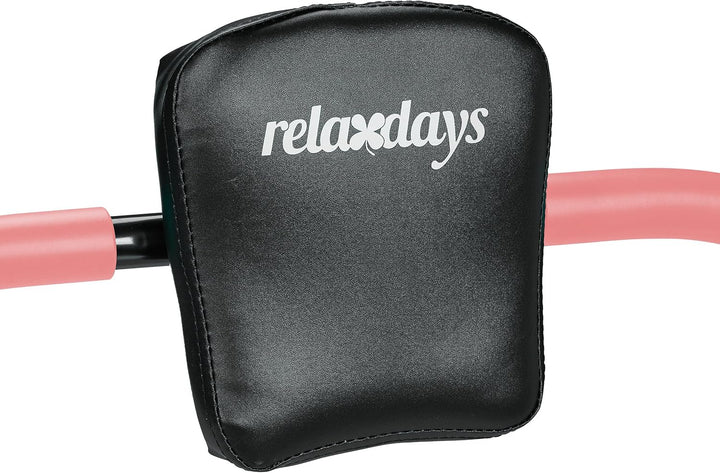 Relaxdays Bauchtrainer AB Roller, Bauchmuskeltrainer, faltbar, HxBxT: 66 x 70 x 70 cm, Sixpack Fitne