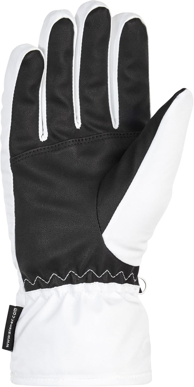 Ziener Damen Korena Ski-Handschuhe/Wintersport | wasserdicht, atmungsaktiv 7.5 Weiss, 7.5 Weiss