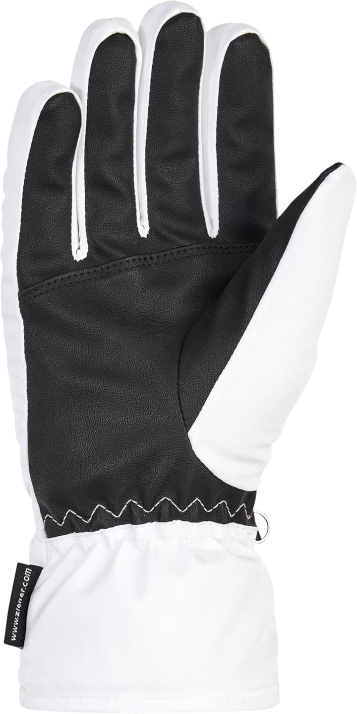 Ziener Damen Korena Ski-Handschuhe/Wintersport | wasserdicht, atmungsaktiv 7.5 Weiss, 7.5 Weiss