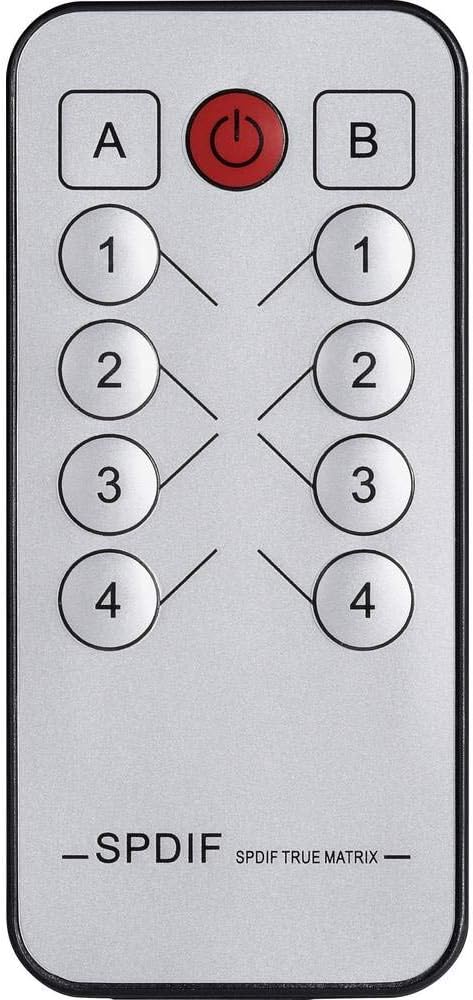 SpeaKa Professional 4x2 Port Toslink-Matrix-Switch mit Fernbedienung
