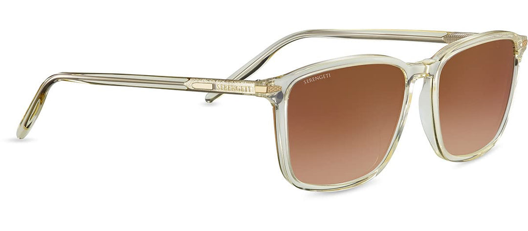 Serengeti Unisex Lenwood Sonnenbrille, Champagne Translucide