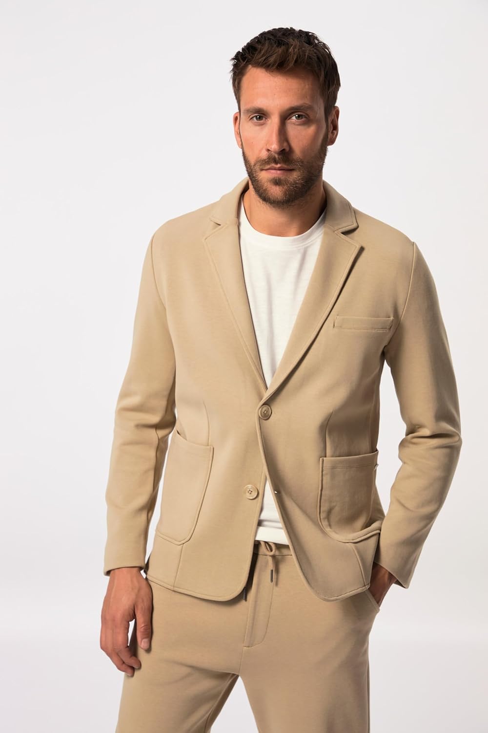 JP 1880 Herren grosse Grössen Übergrössen Menswear L-8XL Jerseysakko NEW YORK, FLEXNAMIC®, Business,