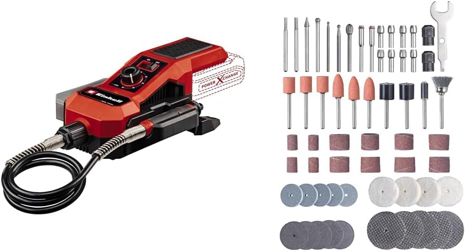 Einhell Akku-Schleif-/Gravur-Werkzeug TE-MT 18/34 Li Solo Power X-Change (18 V, 92 cm Welle mit Grav