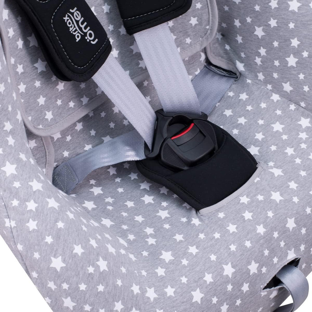JYOKO KIDS Bezug kompatibel mit Romer Britax Max Way Plus (White Star), White Star