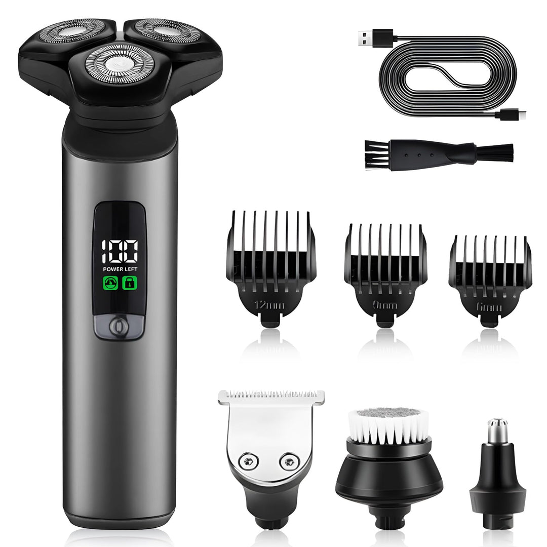 Rasierer Herren Elektrisch 4-in-1, 3D Elektrorasierer Herren