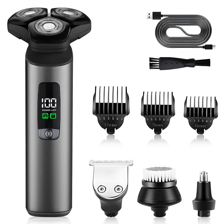 Rasierer Herren Elektrisch 4-in-1, 3D Elektrorasierer Herren
