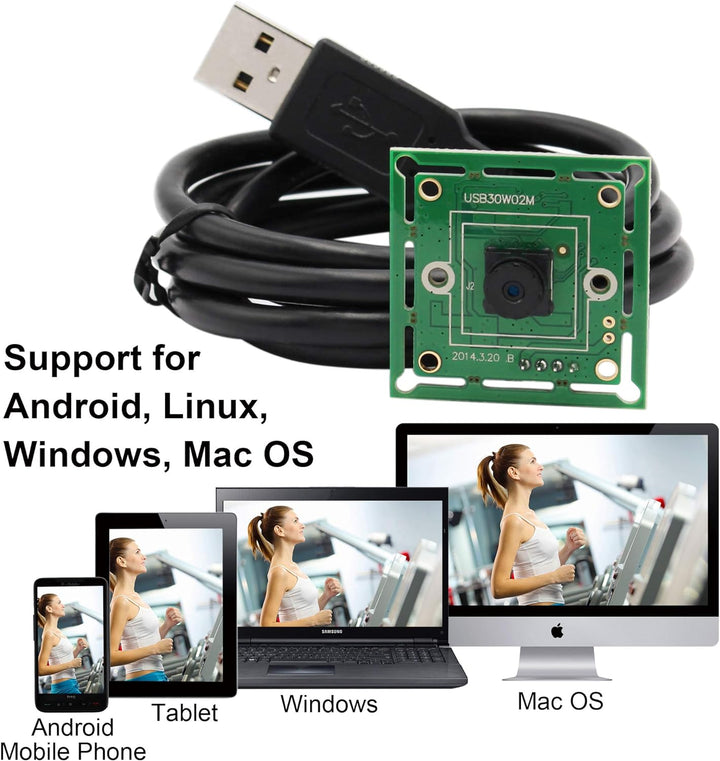 G 60fps USB Kameramodul 0.3mp Webcam modul Weitwinkel VGA Webkamera,480P USB mit Kamera,Super Min iE