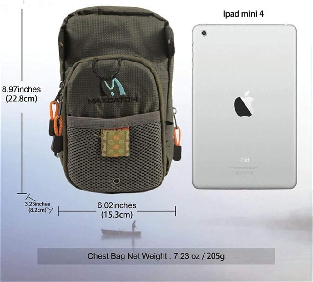 MAXIMUMCATCH Maxcatch Fliegenfischen Brusttasche Superleichte Brustpackung für Fliegenfischen Zubehö