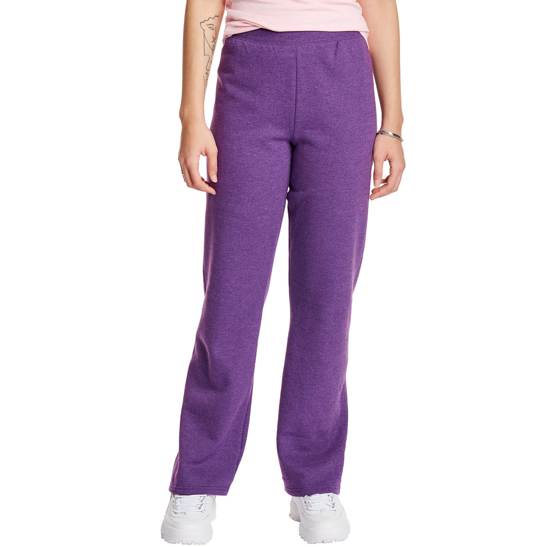 Hanes Damen EcoSmart Sweatpants mit offenem Bein, Fleece, Normale und zierliche Grössen erhältlich O