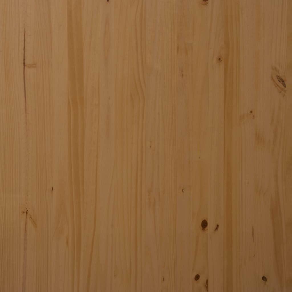 vidaXL Rollschrank mit Schubladen Moss Honigbraun Massivholz Kiefer Honigbraun und Weiss, Honigbraun