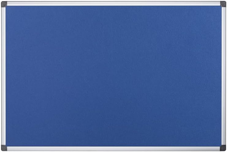 Bi-Office Maya Filztafel, Aluminium Rahmen, 120x90cm, Blau FA0543170