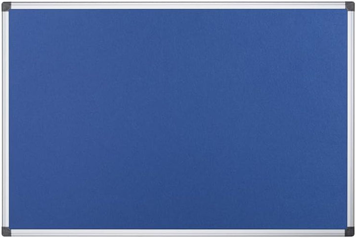 Bi-Office Maya Filztafel, Aluminium Rahmen, 120x90cm, Blau FA0543170