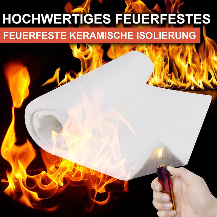 Keramikfaser-Isolierdecke, 1500℃/2700℉, feuerfeste Isolierung für Geschirrspüler, Öfen, Schmieden, K