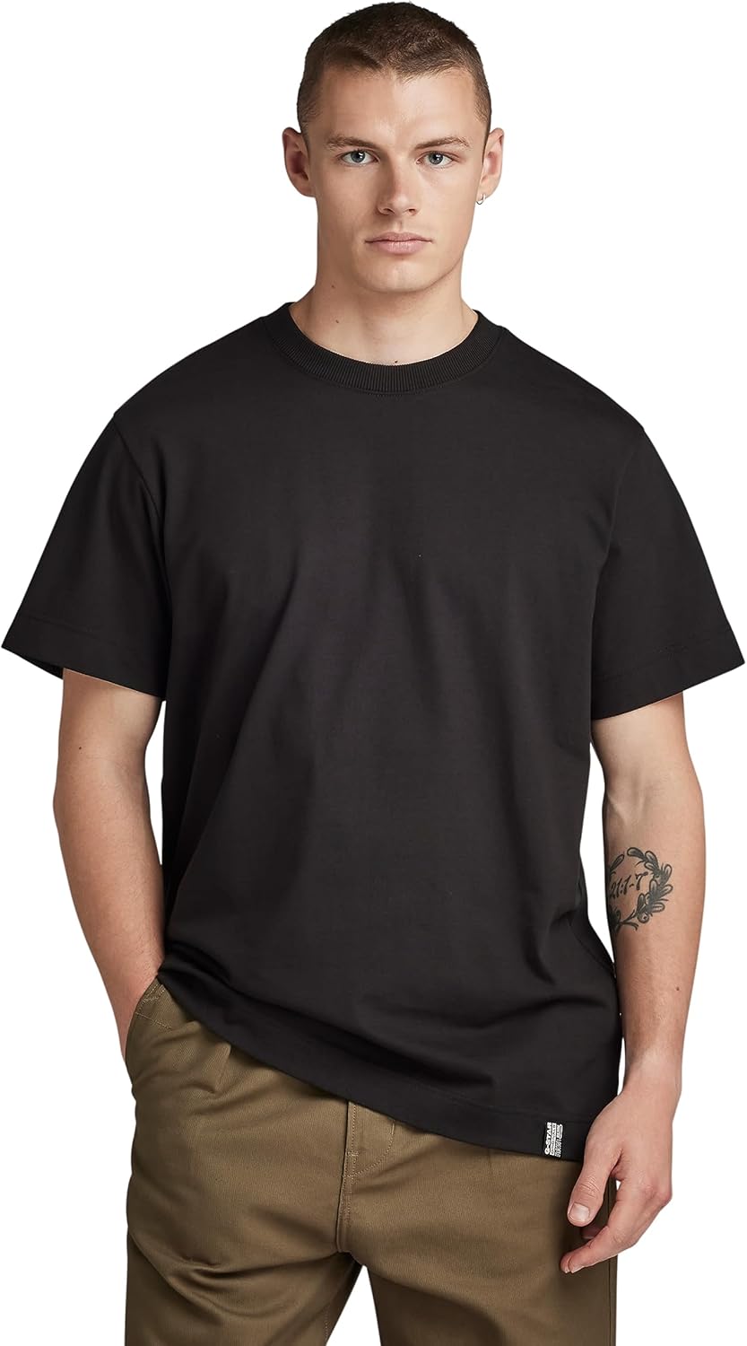 G-STAR RAW Herren Essential Loose T-Shirts S Schwarz (Dk Black D23471-c784-6484), S Schwarz (Dk Blac