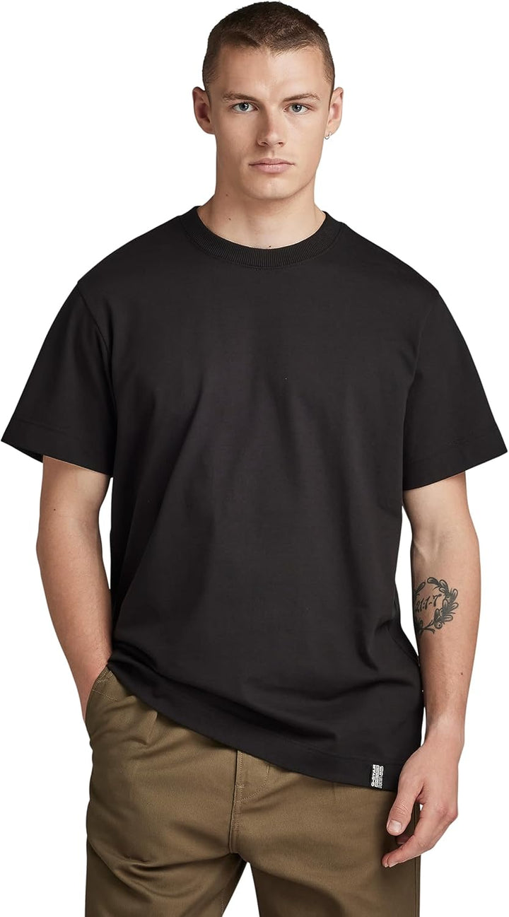 G-STAR RAW Herren Essential Loose T-Shirts S Schwarz (Dk Black D23471-c784-6484), S Schwarz (Dk Blac