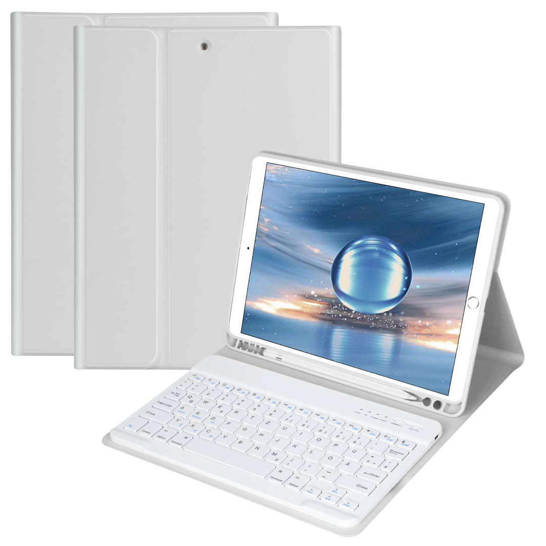 Tastatur Hülle 10.2 Zoll für IPad 9th Gen 2021/8th Gen 2020/7th Gen 2019/IPad Air 3 Gen 2019/IPad Pr