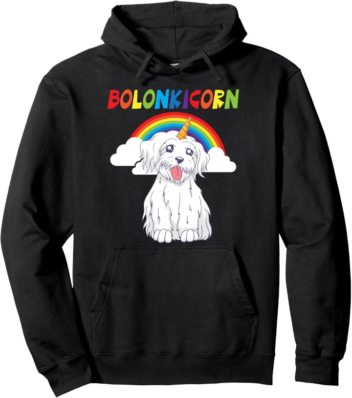Bolonkicorn - Hunderasse Bolonka Zwetna Hund und Einhorn Pullover Hoodie