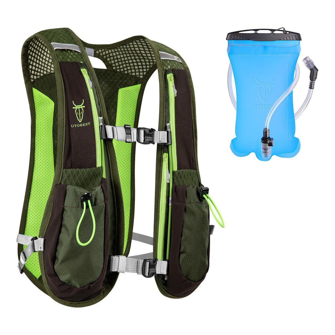 UTOBEST Trinkrucksack 5L Herren Damen Ultraleicht Laufrucksack für Laufen,Marathon,Jogging,Radfahren