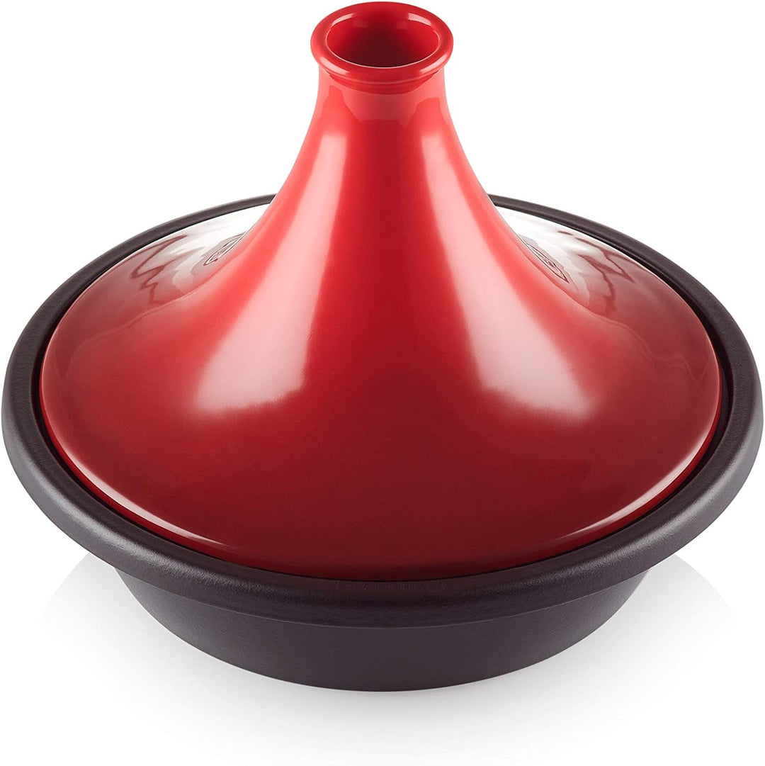 Le Creuset Gusseisen-Tagine, Rund, Ø 31 cm, Für alle Herdarten, Induktion und Backofen geeignet, Kir