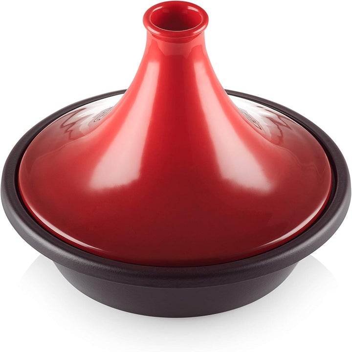 Le Creuset Gusseisen-Tagine, Rund, Ø 31 cm, Für alle Herdarten, Induktion und Backofen geeignet, Kir