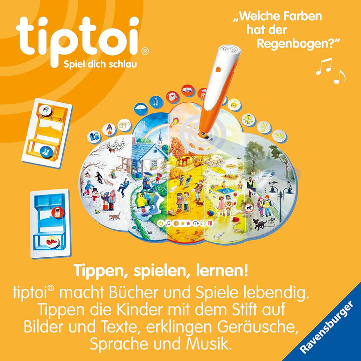 Ravensburger tiptoi Spiel 00118 Mein Wetter Lernspiel ab 3 Jahren für 1-4 Spieler