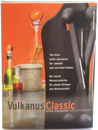 Vulkanus Messerschärfer Classic Edelstahl ABS Wellenschliff Glattschneide (MS2002BL 34100123)