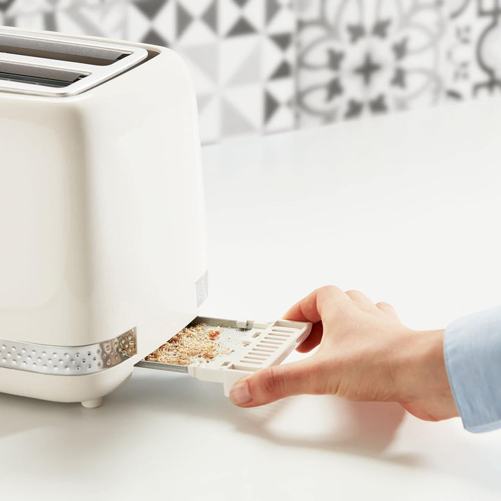 Moulinex Broodrooster Soleil LT300A10, Elfenbein Toaster mit 2 Schlitzen, Toaster mit 2 Schlitzen