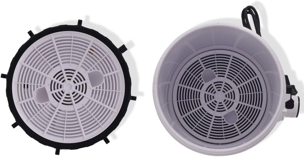 Poolfilterpumpe 185 W mit 4,4 m³/h Durchfluss, korrosionsbeständiger ABS-Tank, 100 Baumwoll-Filterku