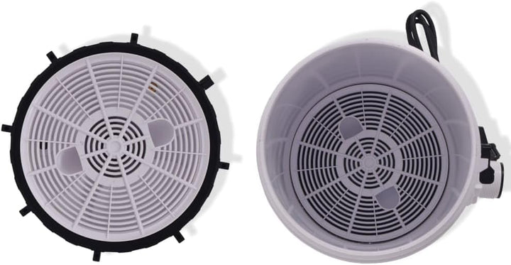 Poolfilterpumpe 185 W mit 4,4 m³/h Durchfluss, korrosionsbeständiger ABS-Tank, 100 Baumwoll-Filterku