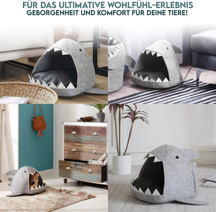 hausleben Filz Katzenhöhle Katzenbett Tierhöhle Pet Nest Winter mit lustiger Optik, optisch ansprech