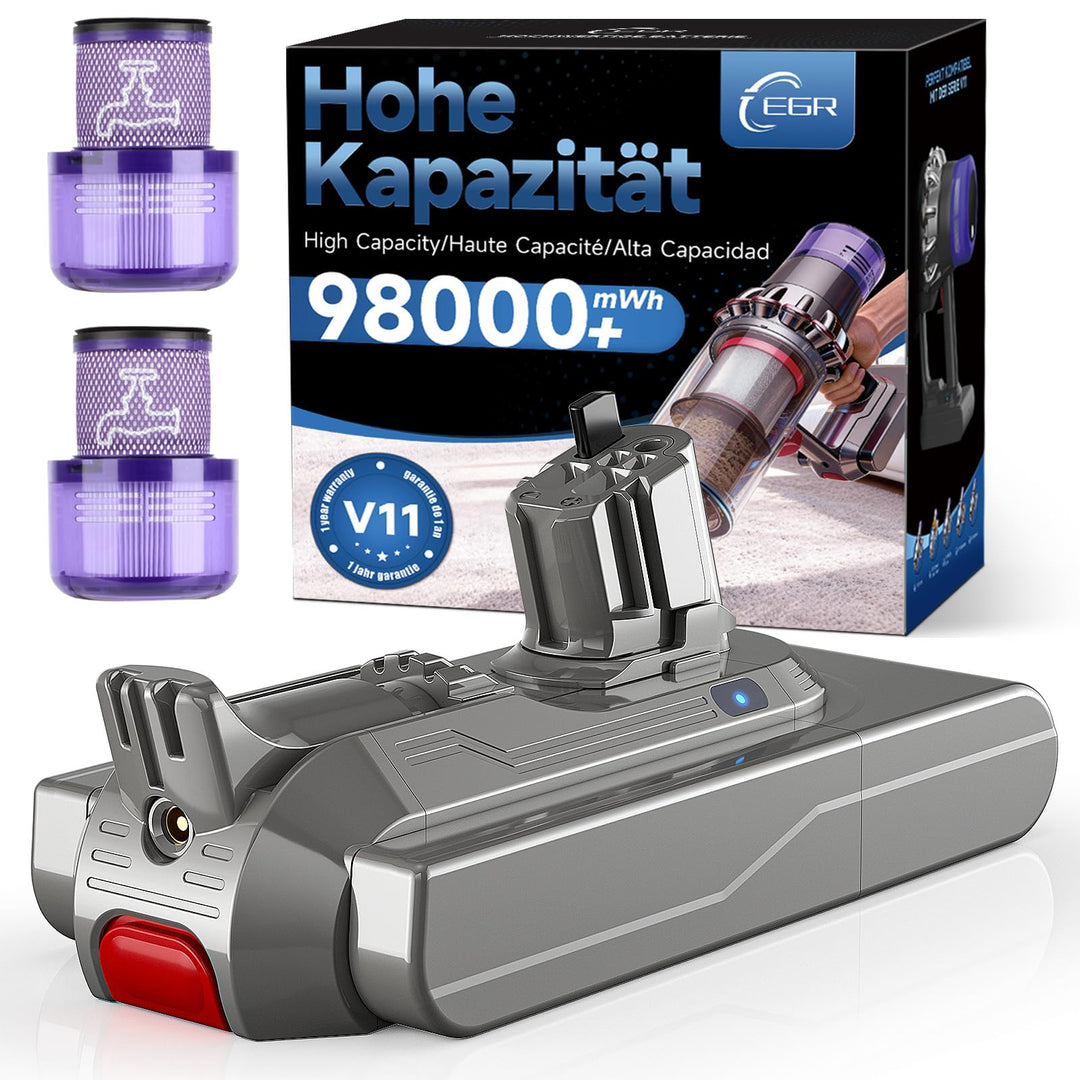 EGR Upgraded für Dyson V11 Akku Schnappmontage für V15/SV15/SV22/970425-01 Extra/Absolute/Animal/Tor