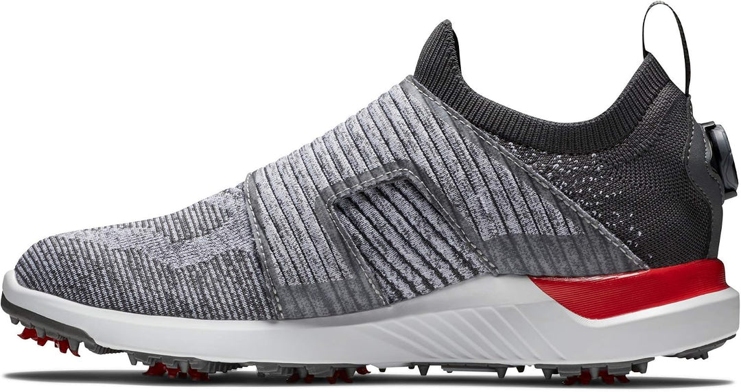 Footjoy Herren Hyperflex Golfschuhe 39 EU Anthrazit Grau Rot, 39 EU Anthrazit Grau Rot