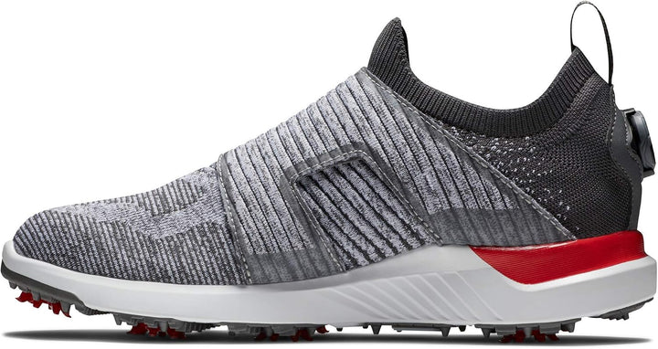 Footjoy Herren Hyperflex Golfschuhe 39 EU Anthrazit Grau Rot, 39 EU Anthrazit Grau Rot