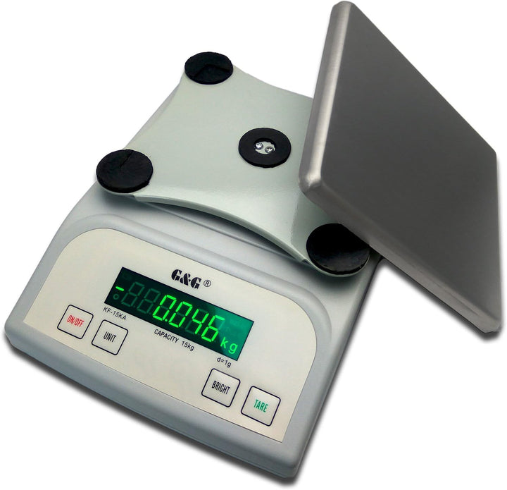 G&amp;G KF25KA 25kg-1g Briefwaage Feinwaage Tischwaage Präzisionswaage (KF-25KA) KF25-KA: Bis 25kg in 1g