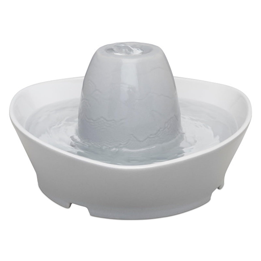 PetSafe Keramik-Trinkbrunnen Streamside, Für Katzen und kleine Hunde geeignet, Leiser Betrieb, 1,8 L