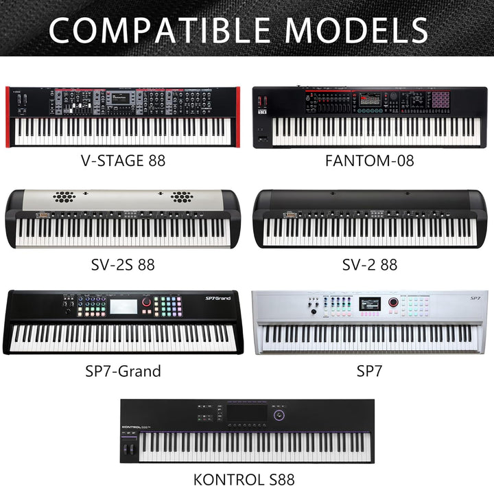 Staubschutz für Klaviertastaturen mit 88 Tasten, kompatibel mit NI KONTROL S88, KORG SV-2 88, SV-2S