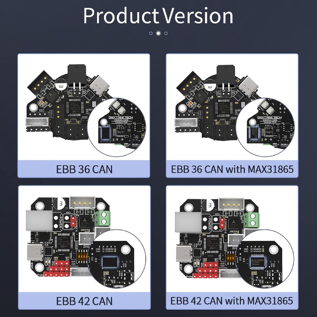 BIGTREETECH EBB 36 CAN V1.1, Schild zum Anschluss von Klipper Erweiterungsgerät, TMC2209 on Board, U