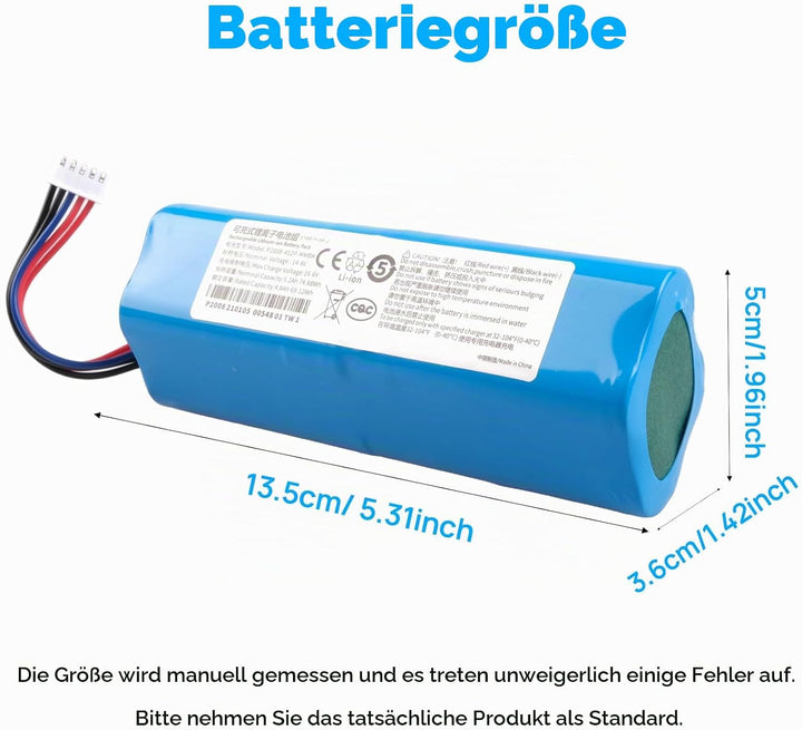 5200 mAh Akku Kompatibel mit Ecovacs Deebot T5 T8 T8+ T9 T9+ Deebot T10 T9 Ozmo 950 DX65 DX93 DX96,