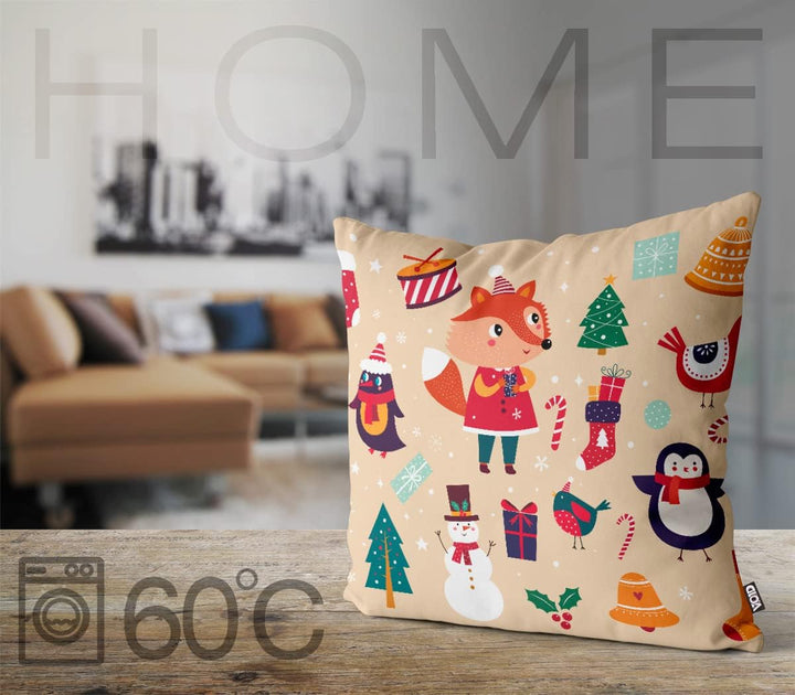 VOID 3 Kissenbezug Kissenhülle Sofakissen Kissen Deko Weihnachten Winter Weihnachtsdeko, Kissen Grös