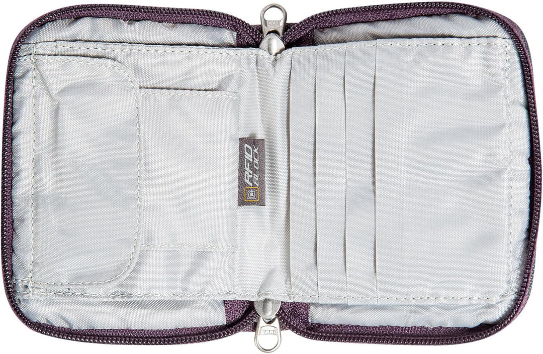 Tatonka Zip Money Box RFID Block - Geldbörse mit RFID-Blocker - TÜV geprüft Midnight Plum, Midnight