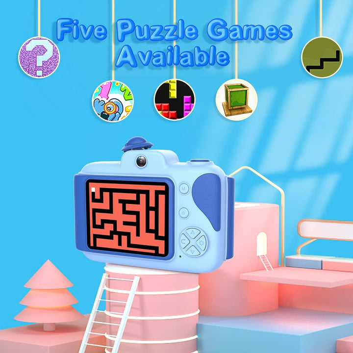 Kinderkamera - Digitalkamera Kinder mit 2,4 Zoll Grossbildschirm 1080P HD 12MP Eingebaute 32GB SD-Ka