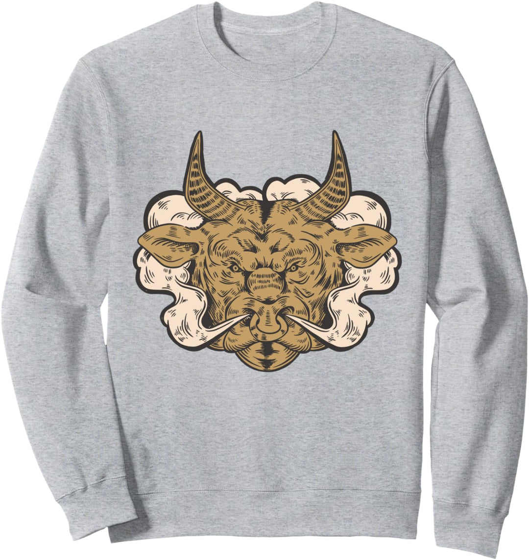 Bullkopf Kuh Sweatshirt