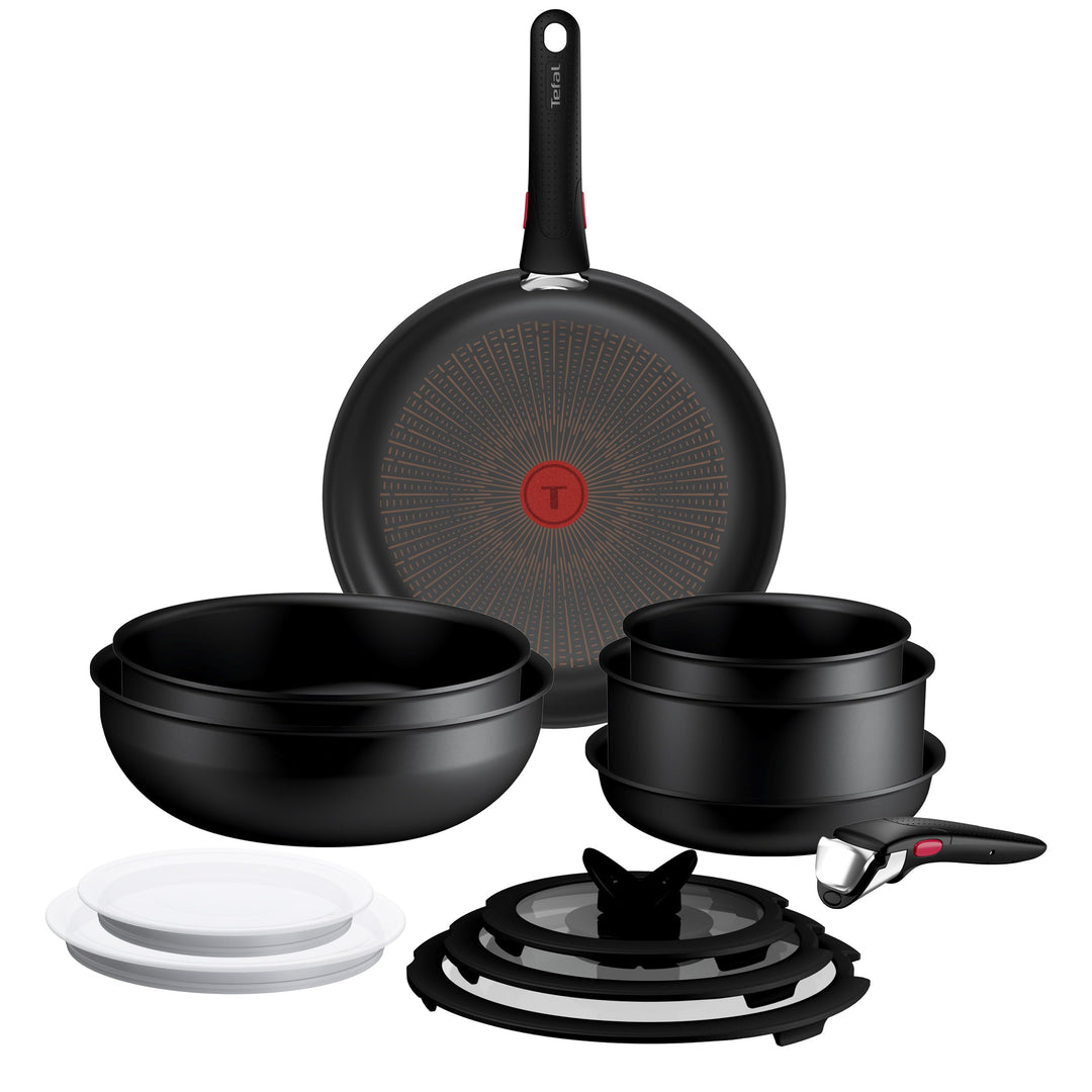 Tefal Ingenio Explore On 13-tlg. Kochgeschirr-Set, Fusion Core Antihaftversiegelung, stapelbar, plat