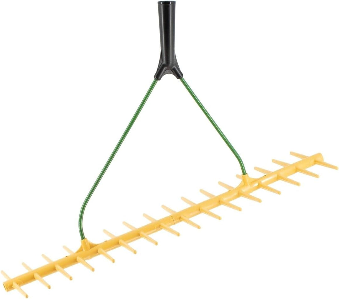 Rekord Rechen mit 2x16 Zinken aus Kunststoff, zweiseitig ohne Stiel Breite: 64 cm Gartenrechen, Heur